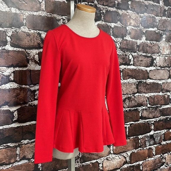 Philosophy Republic Clothing Tunic Pleated Blouse Red Size Small S - Picture 7 of 17